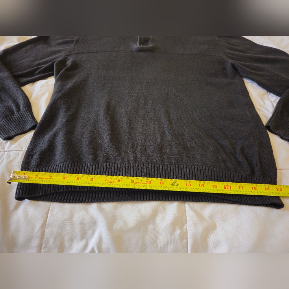 SunRiver Men's Black half turtle neck Sweater 🖤 (Large) 🖤 - Picture 14 of 16